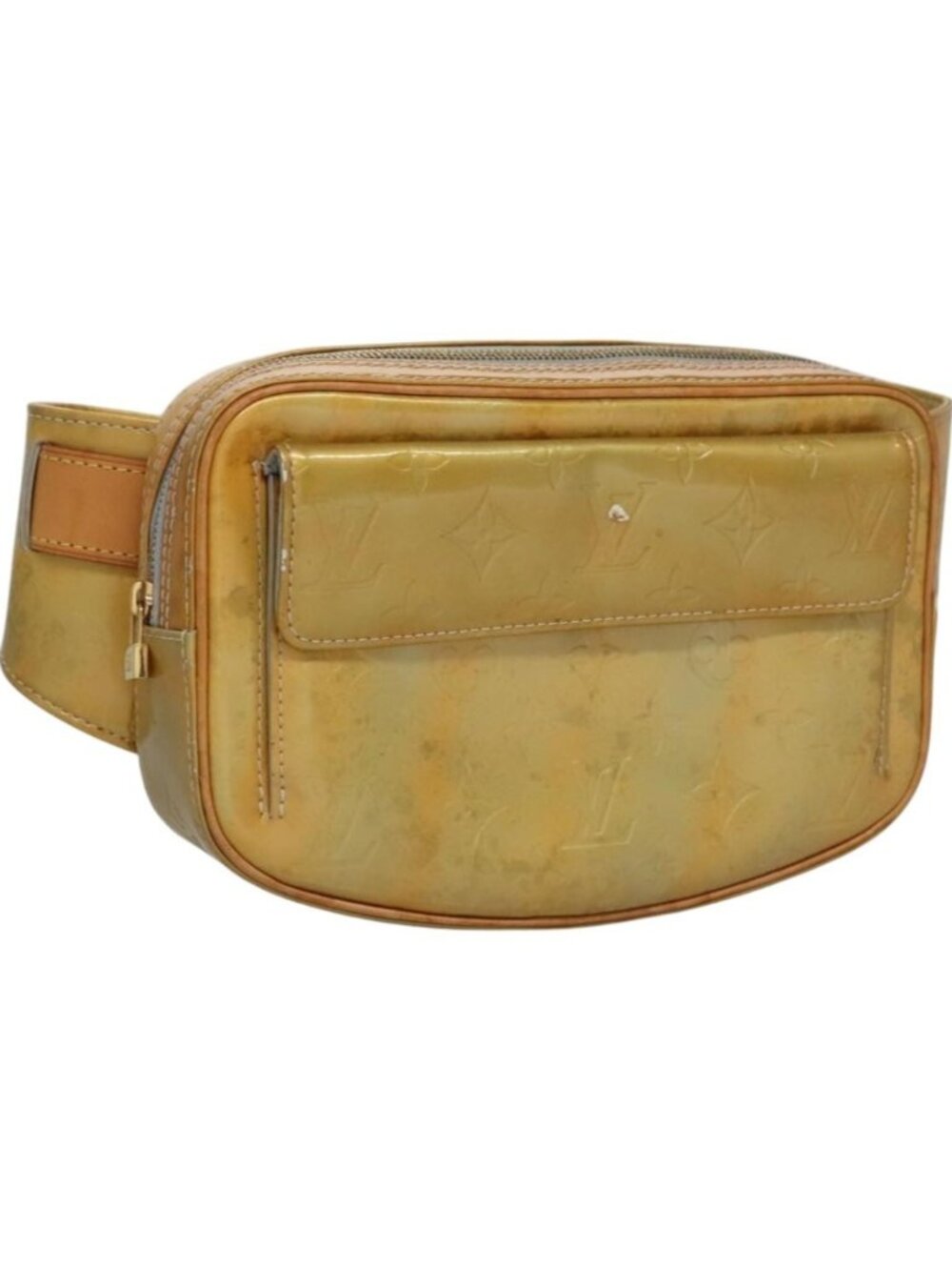LOUIS VUITTON Monogram Vernis Fulton Waist bag Gris M91041